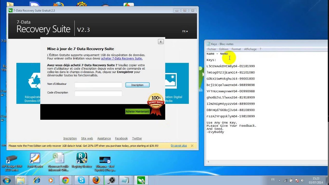activation key for free any data recovery